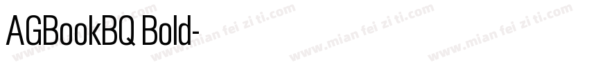 AGBookBQ Bold字体转换